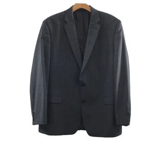 Lauren Ralph Lauren Gray Sport Coat Mens 46L Natural‎ Stretch 100% Wool